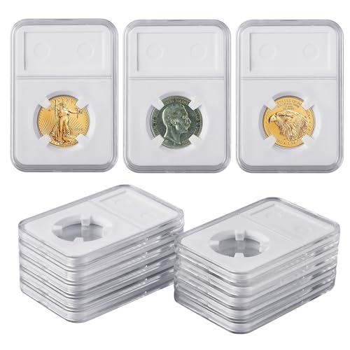10-Pack Clear Coin Slab Holders for Eagles