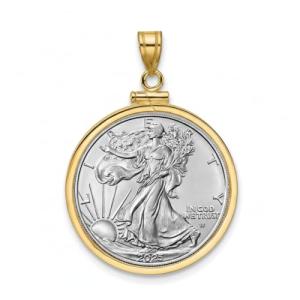 14k Gold Filled Bezel for American Silver Eagle