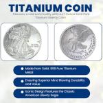 1 Oz Liberty Eagle Titanium Coin with Authenticity Certificate