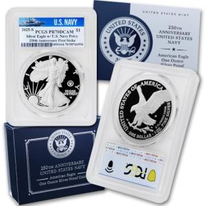 2025 1 oz American Silver Eagle Navy Proof Coin