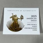 2025 1 oz American Gold Eagle Coin Case