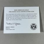 2025 1 oz American Gold Eagle Coin Case