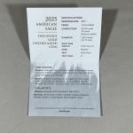 2025 1 oz American Gold Eagle Coin Case