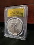 2025 $1 Silver Eagle Gold Label, MS 70