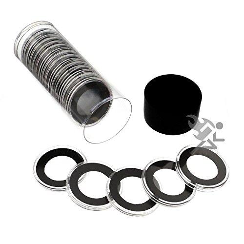 Black Capsule Tube & 20 Coin Holders for Gold Eagles