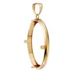 18K Gold Pendant for 1 Oz Eagle Coin