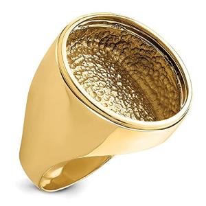 Men’s 14K Yellow Gold Coin Ring Mounting
