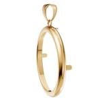 18K Gold Pendant for 1 Oz Eagle Coin