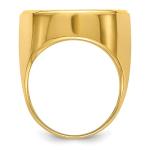 Men’s 14K Yellow Gold Coin Ring Mounting