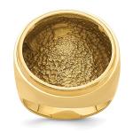 Men’s 14K Yellow Gold Coin Ring Mounting