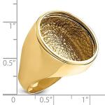 Men’s 14K Yellow Gold Coin Ring Mounting