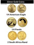 14K Gold Coin Mounting for American Eagle & Panda