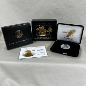 2025 W American Gold Eagle Proof 1/4 oz Box