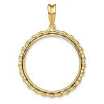14K Gold Pendant Bezels for American Gold Eagles