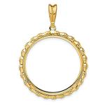 14K Gold Pendant Bezels for American Gold Eagles