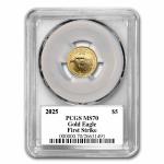 2025 1/10 oz American Gold Eagle Coin MS-70