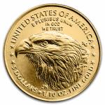 2025 1/10 oz American Gold Eagle Coin MS-70