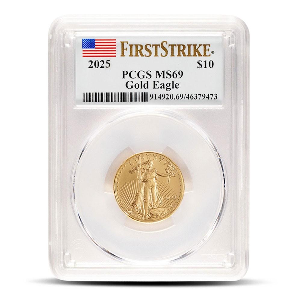 2025 1/4 oz American Gold Eagle Coin MS69