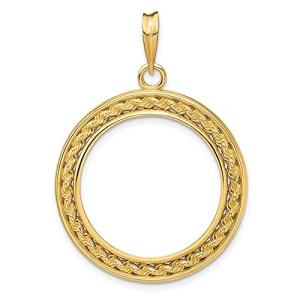 14K Gold Prong Set Bezel for American Eagle Coins