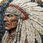 24K Gold Gilded U.S. Eagle Mosaic Coin 2025