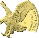 24K Gold Gilded U.S. Eagle Mosaic Coin 2025