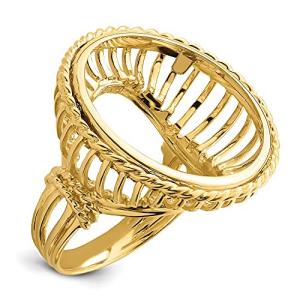Gold Coin Ring Mounting for American Eagle Coins