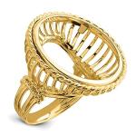 Gold Coin Ring Mounting for American Eagle Coins