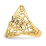 Gold Coin Ring Mounting - 14K Yellow Gold