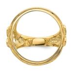 Gold Coin Ring Mounting - 14K Yellow Gold