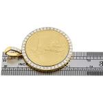 American Eagle Gold Coin Pendant with Diamonds