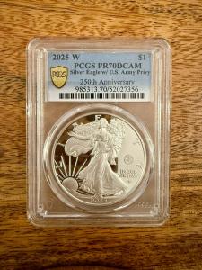 2025-W Silver Eagle US Army Privy Coin