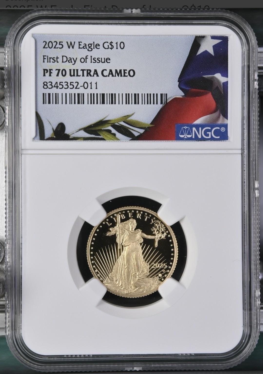 2025-W Proof $10 American Gold Eagle Coin