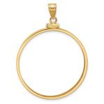 10k Gold Bezel Pendant for American Eagle Coin