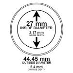 20 Capsule Holders for 1/2oz Gold Eagles