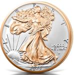 2025 American Silver Eagle Red Gold Coin 1 oz