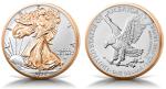 2025 American Silver Eagle Red Gold Coin 1 oz
