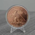 1907 Indian $10 Gold Eagle Copper Coin Round