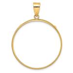 10k Yellow Gold Coin Bezel Pendant for Eagles