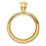 14k Gold Coin Bezel Pendant for American Eagles