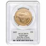 2025 1 oz American Gold Eagle Coin MS-70