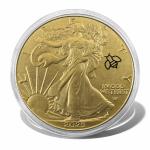 2025 Gold Tone American Silver Eagle Coin
