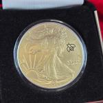 2025 Gold Tone American Silver Eagle Coin