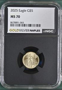 2025 American Gold Eagle 1/10 oz Coin MS70
