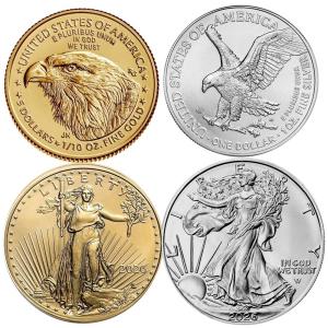 2025 Gold Eagle 1/10 oz & Silver Eagle 1 oz