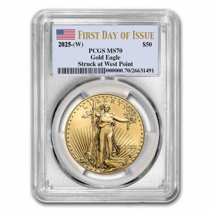 2025 1 oz American Gold Eagle MS-70 Coin