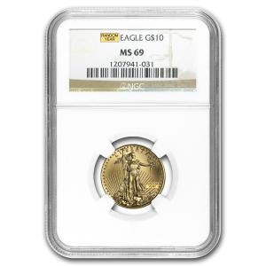 1/4 oz American Gold Eagle Coin - MS-69