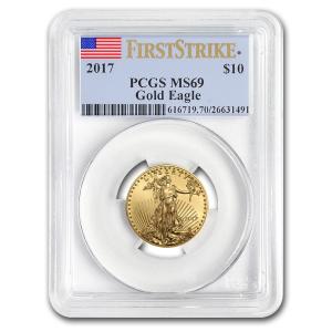 2017 1/4 oz American Gold Eagle Coin MS-69