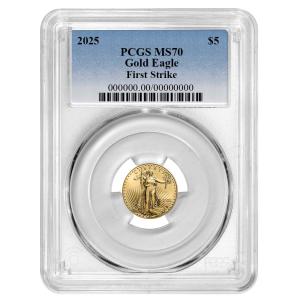 2025 $5 American Gold Eagle 1/10 oz Coin