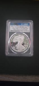 2025-W $1 Silver Eagle Army Privy Coin