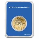 2025 1/2 oz American Gold Eagle Coin with Card